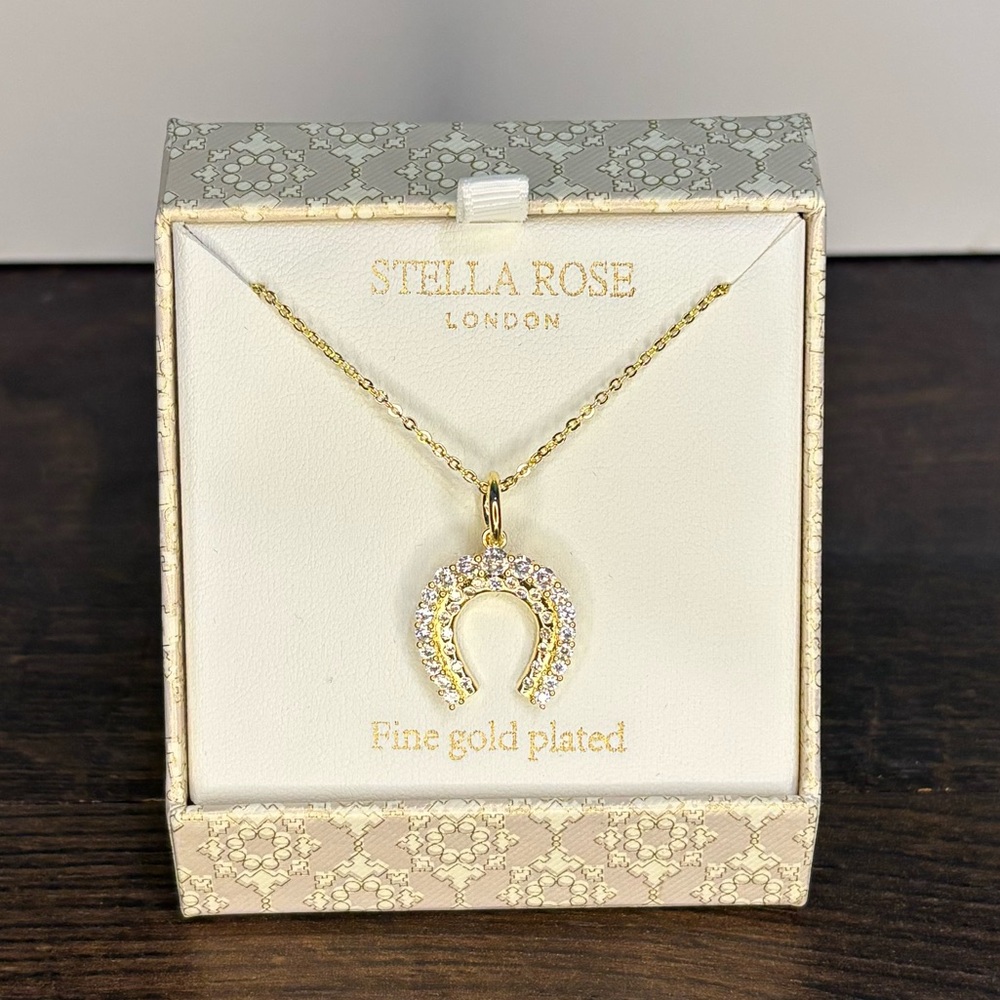 Gold Plated Horseshoe Necklace